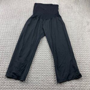 Motherhood Maternity Stretchy Pants Women Size Large L Black Short Legging